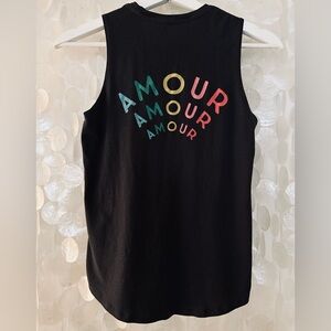 Spiritual Gangster “Amour” Muscle Tank 🖤 Vintage Black Women’s Small